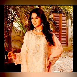 Luxury Embroidered Chiffon Hand Crafted🌺